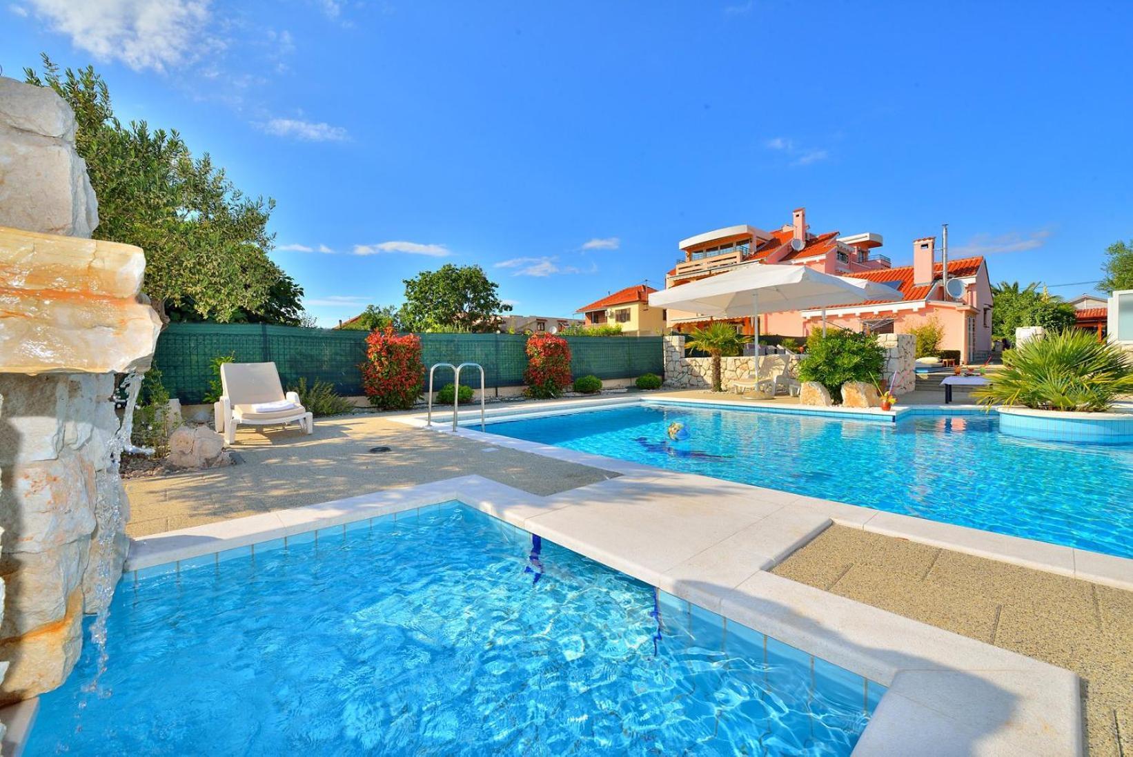 Villa Dalmatina Zadar Mit Pool Exterior foto